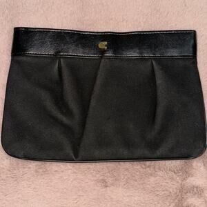 Vintage Suede Black Clutch